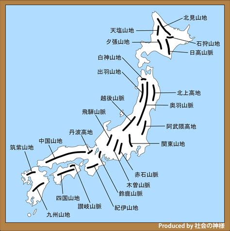 地理 山|日本の地形 